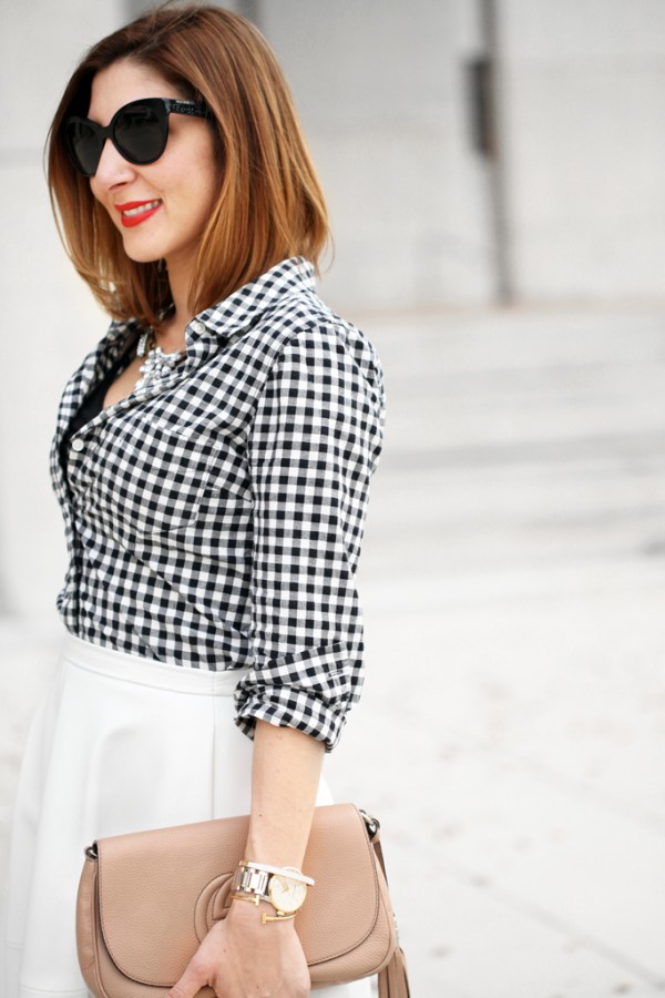 It's Plaid Simple: Buffalo Print Top + Midi Skirt - Blame it on Mei ...