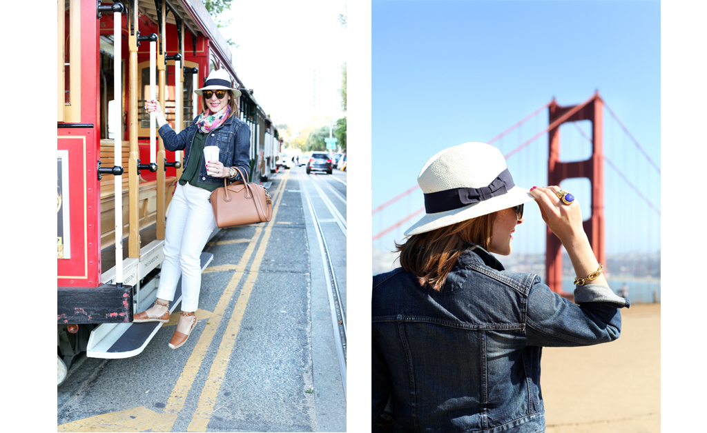 Blame-it-on-Mei-Miami-Fashion-Travel-Blogger-San-Francisco-Golden-Gate-Bridge-from-Battery-Spenser-Summer-2016-Denim-Jacket-Cable-Car-White-Trouser-Panama-Hat-Valentino-Espadrille