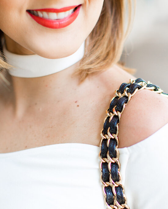 Blame-it-on-Mei-Miami-Fashion-Blogger-2016-Off-the-shoulder-top-with-choker-Denim-Blue-Jeans-Leopard-Valentino-Rockstud-Sandals-Chanel-Classic-Double-Flap