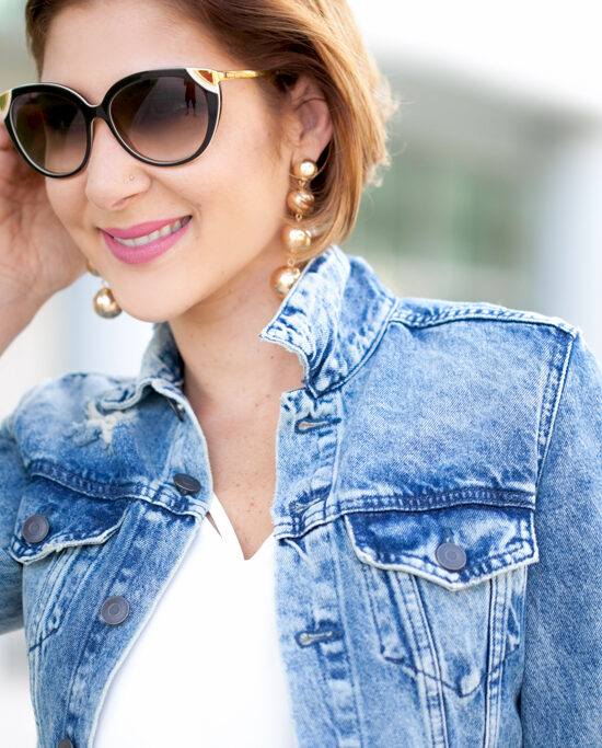 Blame it on Mei, @blameitonmei, Miami Fashion Blogger, Summer Shorts with Distressed Denim Jacket