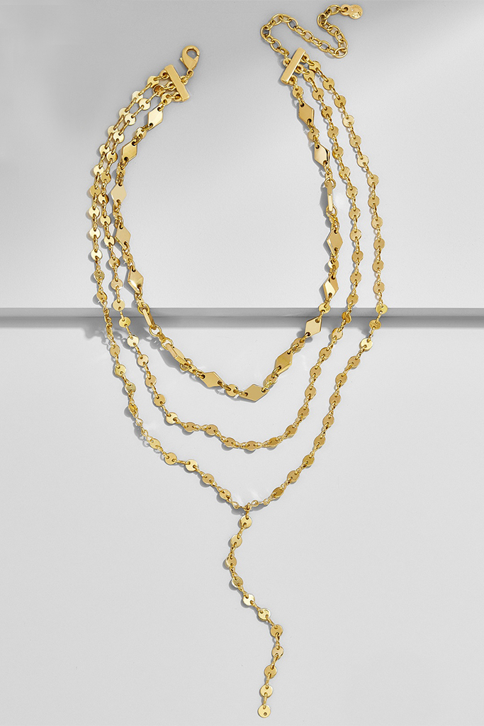 AIMEE LAYERED Y-CHAIN NECKLACE