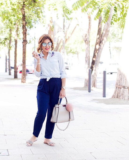 Blame it on Mei, @blameitonmei, Miami Fashion Blogger, Stripe Top Jersey Pants