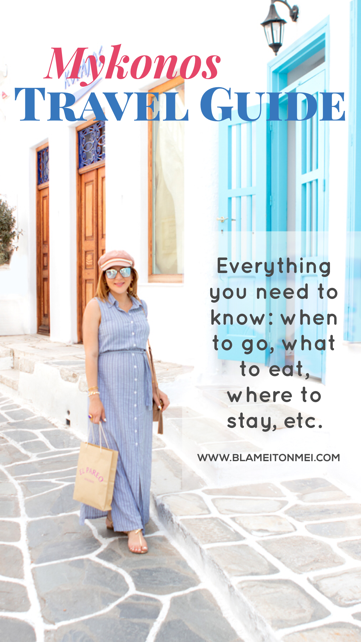 Blame it on Mei, @blameitonmei, Miami Fashion, Travel Blogger, Floral Wrap Dress, Mykonos Travel Guide, Travel Maternity Look