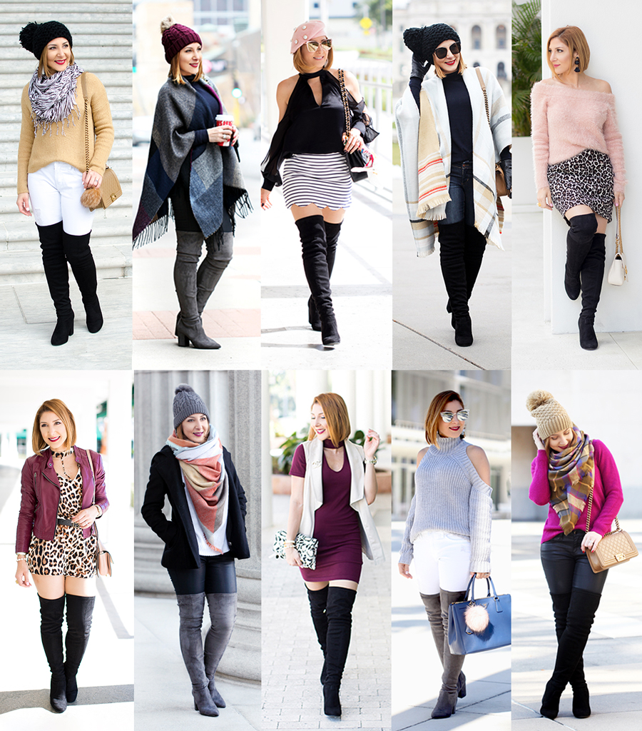 ways to wear over the knee boots