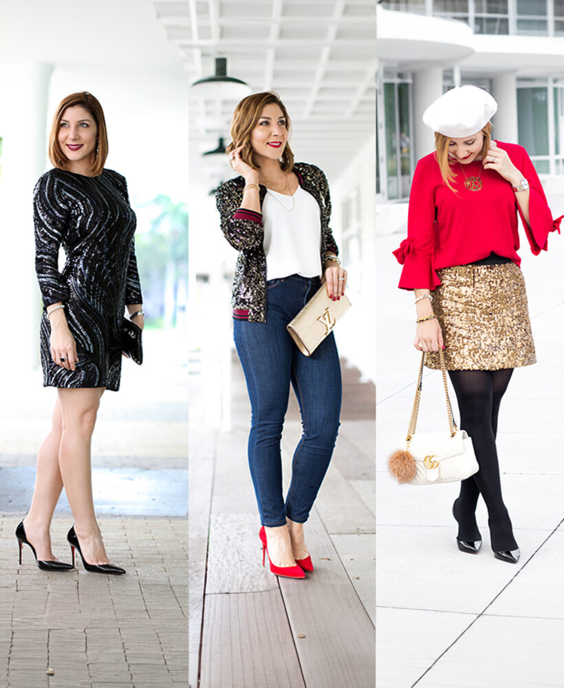 Blame it on Mei, Miami Fashion Blogger, #MeiWearsItAgain, 12 looks holiday sequins