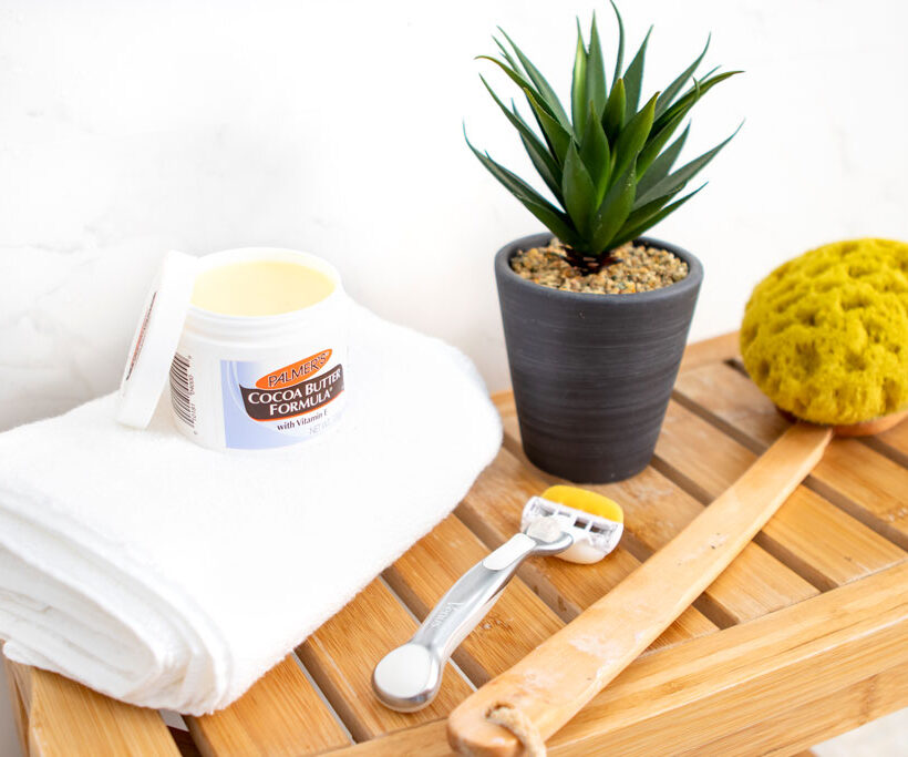 Blame it on Mei, Miami Fashion Blogger, solution for dry skin, Palmer's Cocoa Butter Solid Jar