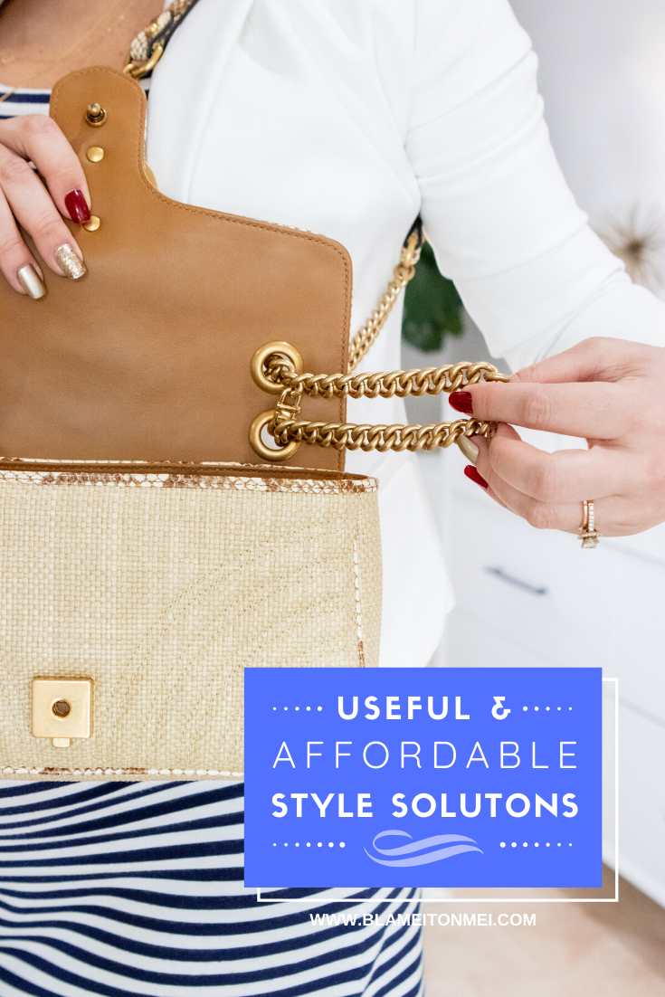 Blame it on Mei, @blameitonmei, Miami Fashion Mom Blogger, style solutions, how to shorten handbag strap