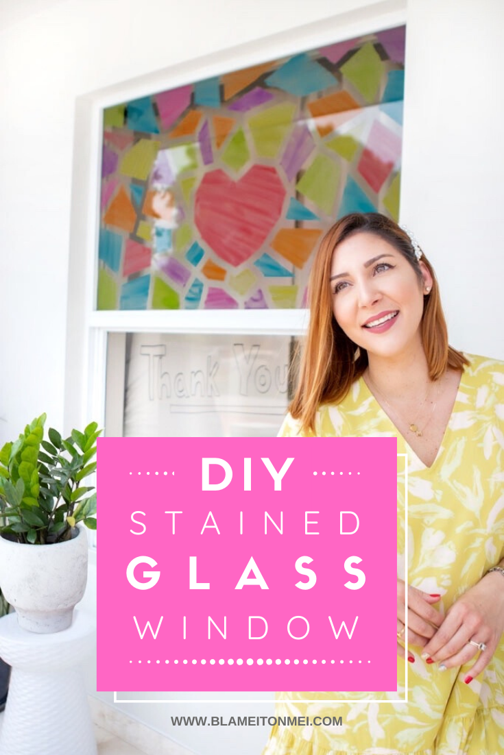 Blame it on Mei, @blameitonmei, Miami Fashion Lifestyle Mom Blogger, DIY Stained Glass Window, COVID 19, Coronavirus