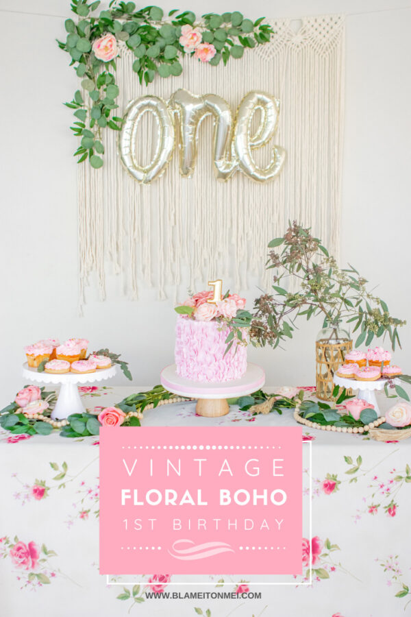 Blame it on Mei, @blameitonmei, Miami Lifestyle Mom Blogger, Vintage Boho Floral 1st Birthday, Rose Garden Theme