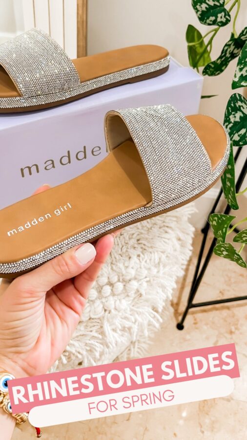 Blame it on Mei, Miami Fashion Blogger, Mei Jorge, rhinestone slide sandals for spring