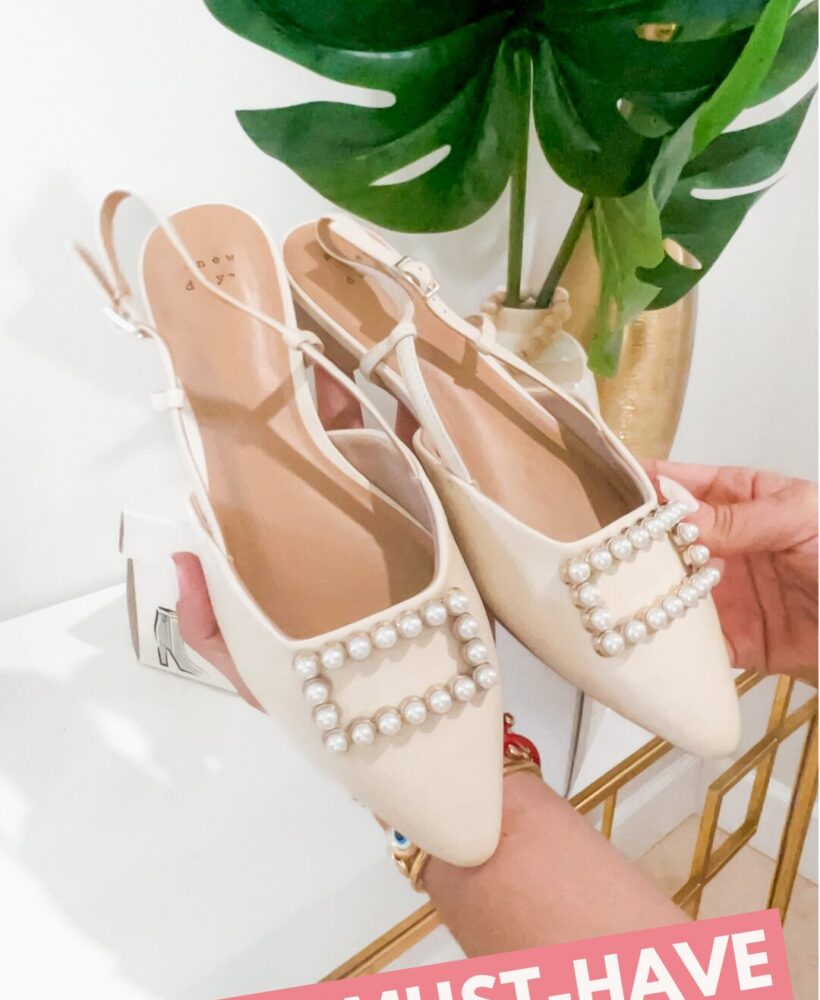 Blame it on Mei, Miami Fashion Blogger, Mei Jorge, Target find, slingback ballet flats with pearls