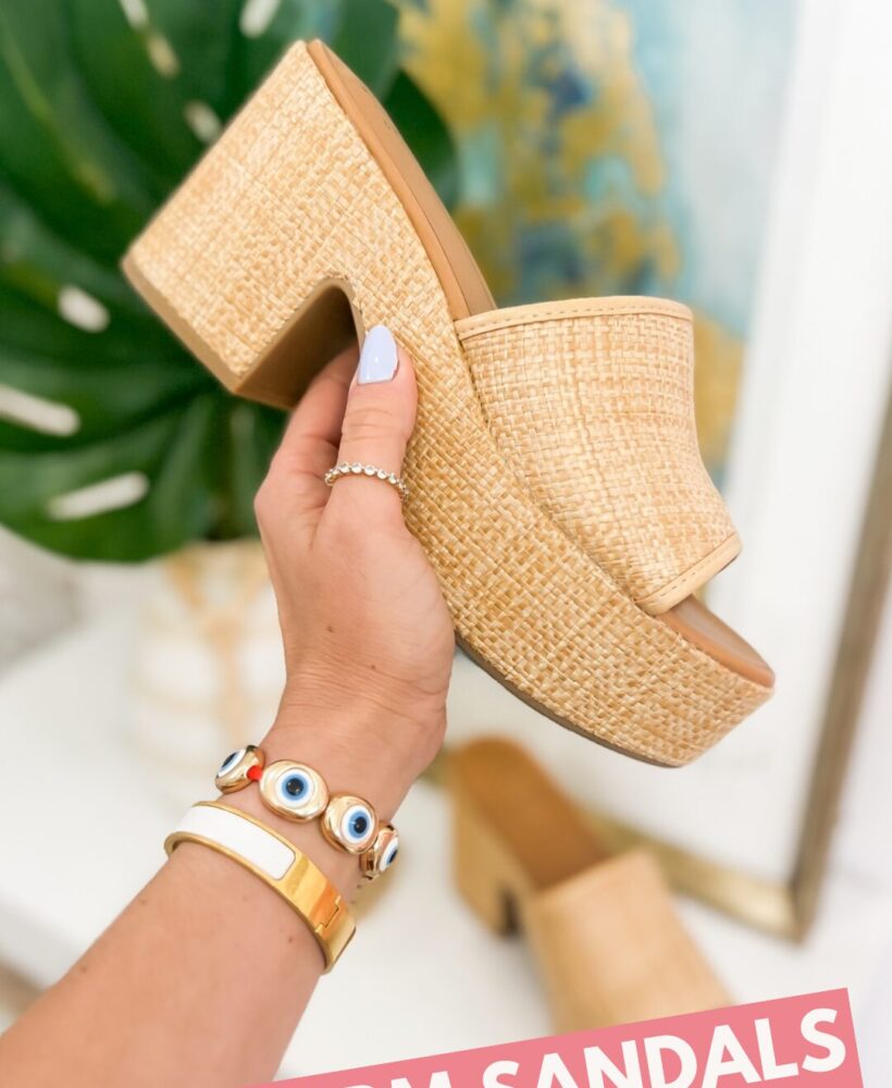 Blame it on Mei, Miami Fashion Blogger, Mei Jorge, Spring sandals from Target, straw platform sandals