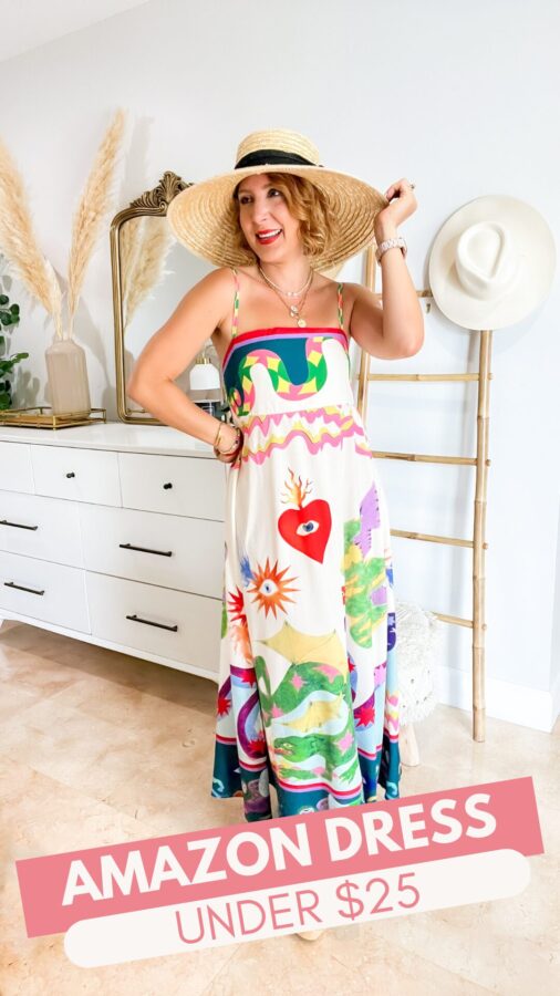 Blame it on Mei, Miami Fashion Blogger, Mei Jorge, symbols amazon summer maxi dress under 25