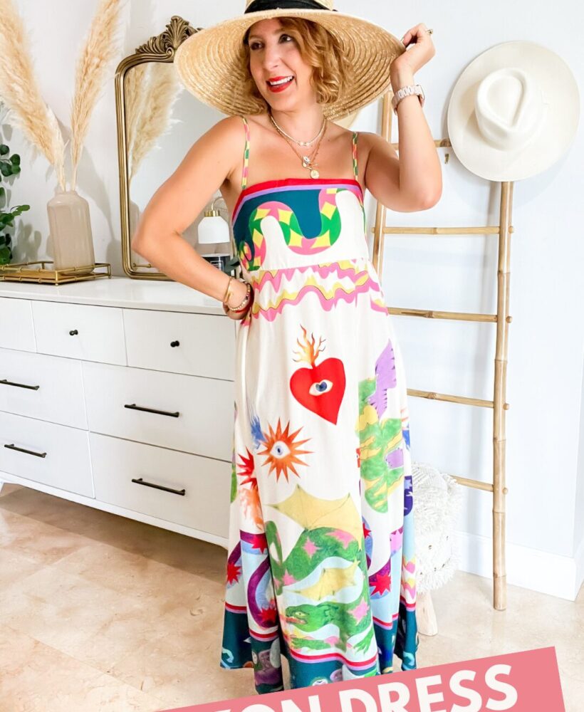 Blame it on Mei, Miami Fashion Blogger, Mei Jorge, symbols amazon summer maxi dress under 25